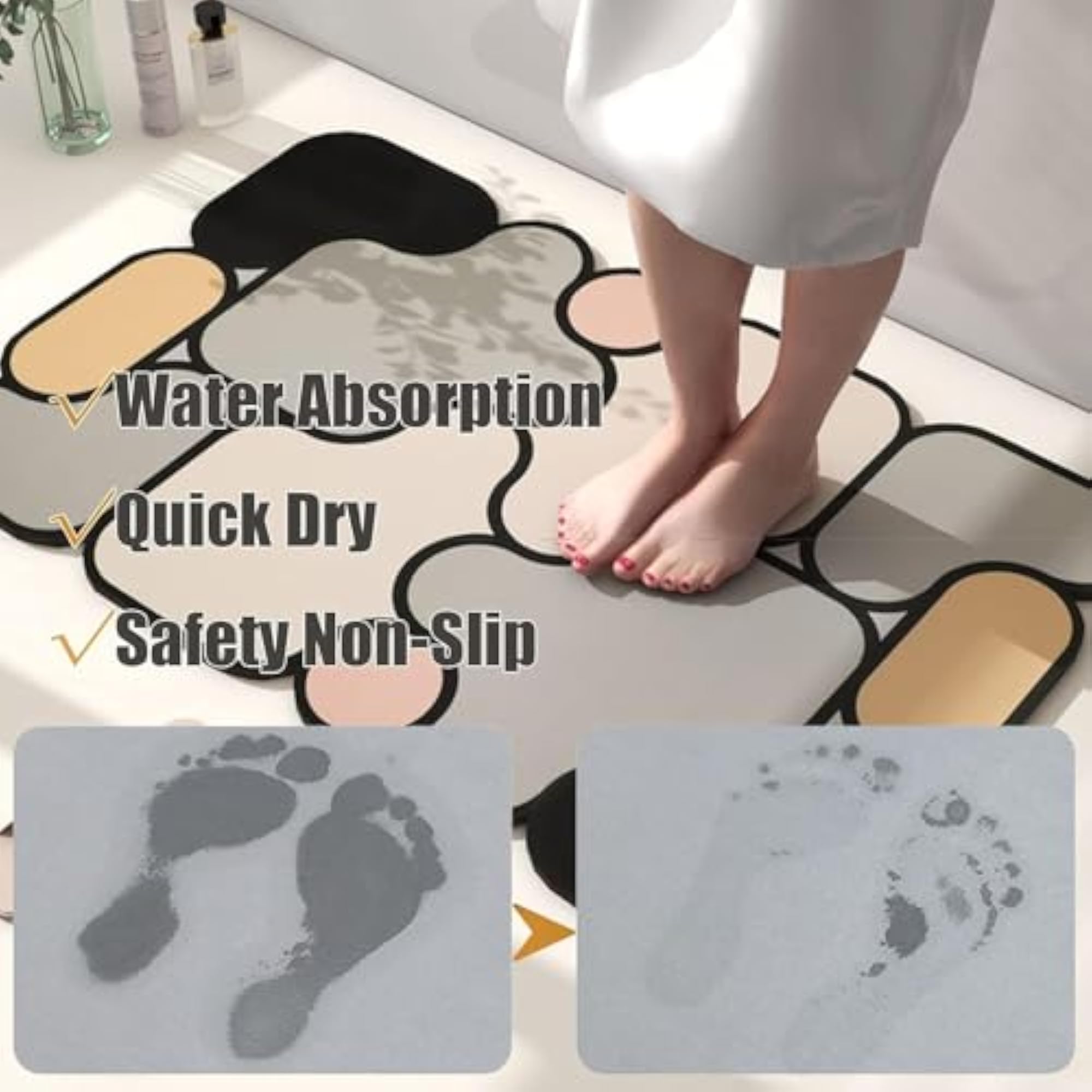 Special-Shaped Puzzle 5D Washable Floor Mat